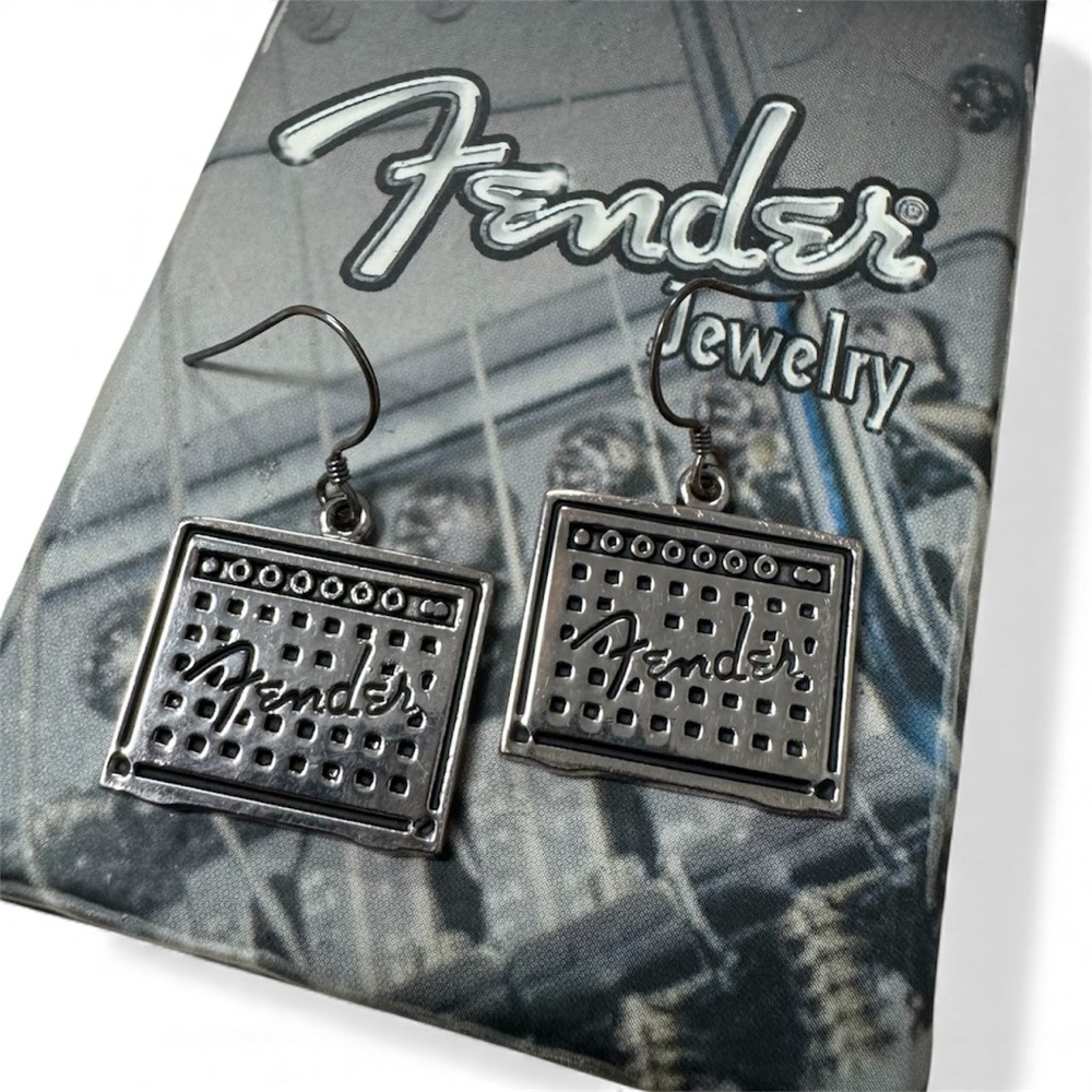 Fender Music Vintage Licensed Amplifier Dangle Earrings - Guitar Player 90s NWT